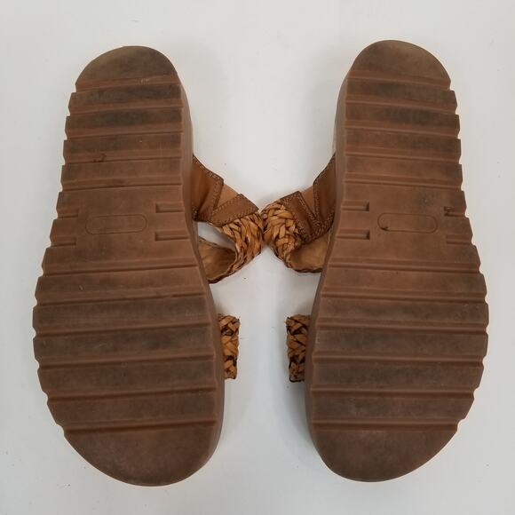 Baretraps Deanne Women's Faux Leather Woven Braided Slides Sandals Brown 9.5 - Picture 8 of 9